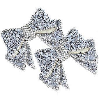 2pcs scarpe charms strass scarpe bowknot charms donne decorazioni scarpe