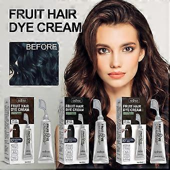 Obst- und Gemüse-Haarcreme, natürliche, sanfte und lang anhaltende Kopfhaut und Haare, leicht zu färbende schwarze Haarcreme