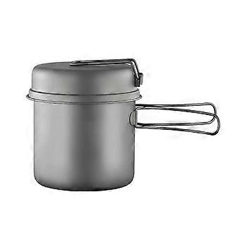 Outdoor Cooking Pots Frypan Metal Camping Cookware Portable Camping Pots for Camping, Hiking, Picnic Enduring