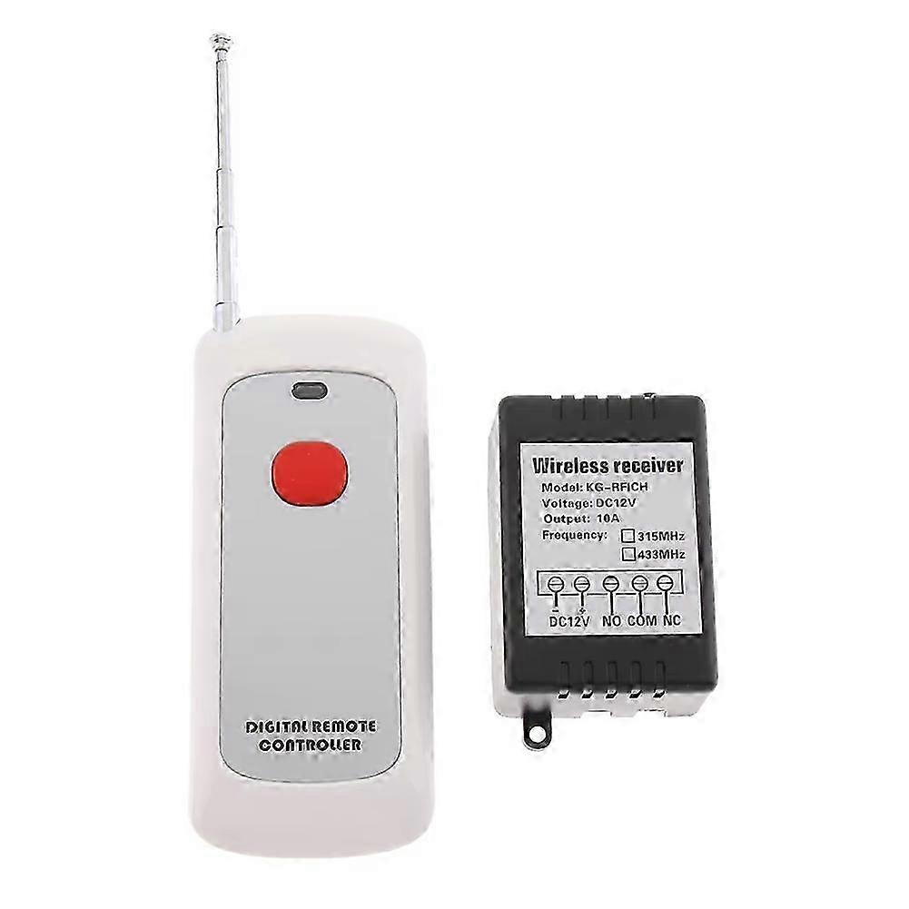 433Mhz Wireless RF Switch Long Range DC 12V Single Channel Wireless Remote Control Switch 10A Relay Receiver