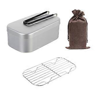 Portable Bento Box Lunch Box for Camping Outdoor 9Pcs Storage Bag Kit