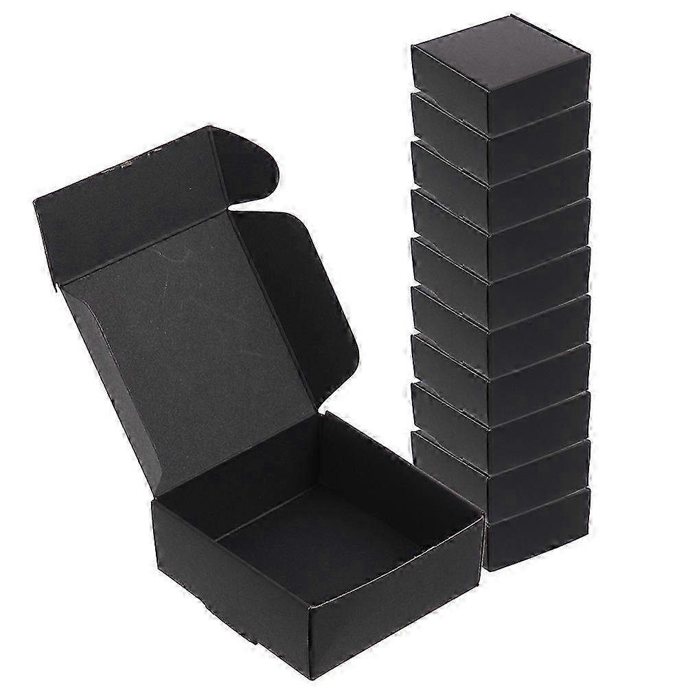 Mailing Paper Boxes Paper Box for Storage 50Pcs Black