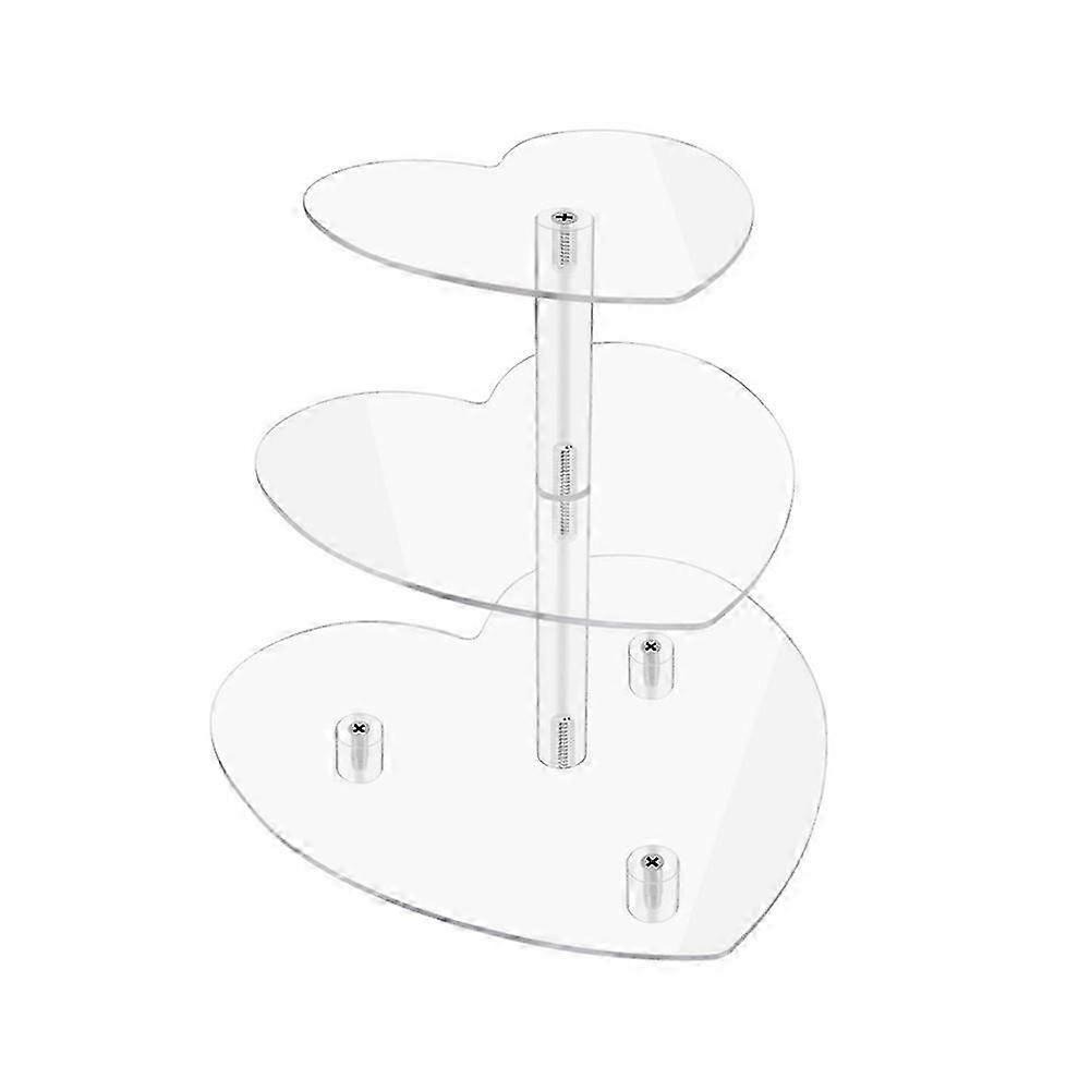 3-Tier Transparent Cupcake Tower