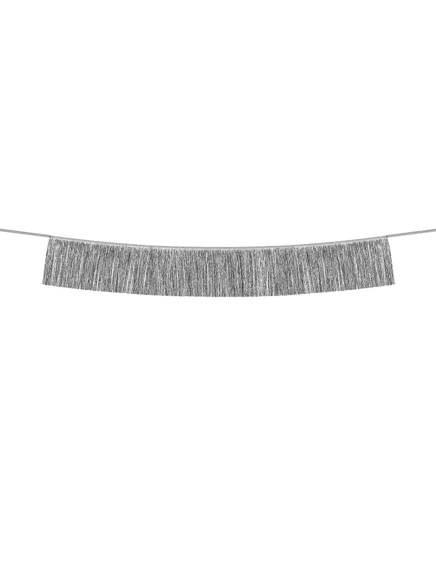 Silver wire garland 135 cm