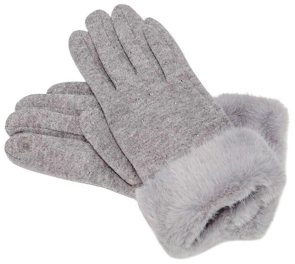 Elie Beaumont Dia Cuff Gloves - Grey