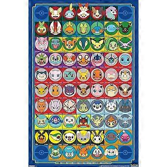 Pokmon: Face Art - Grid Jigsaw Puzzle AD734
