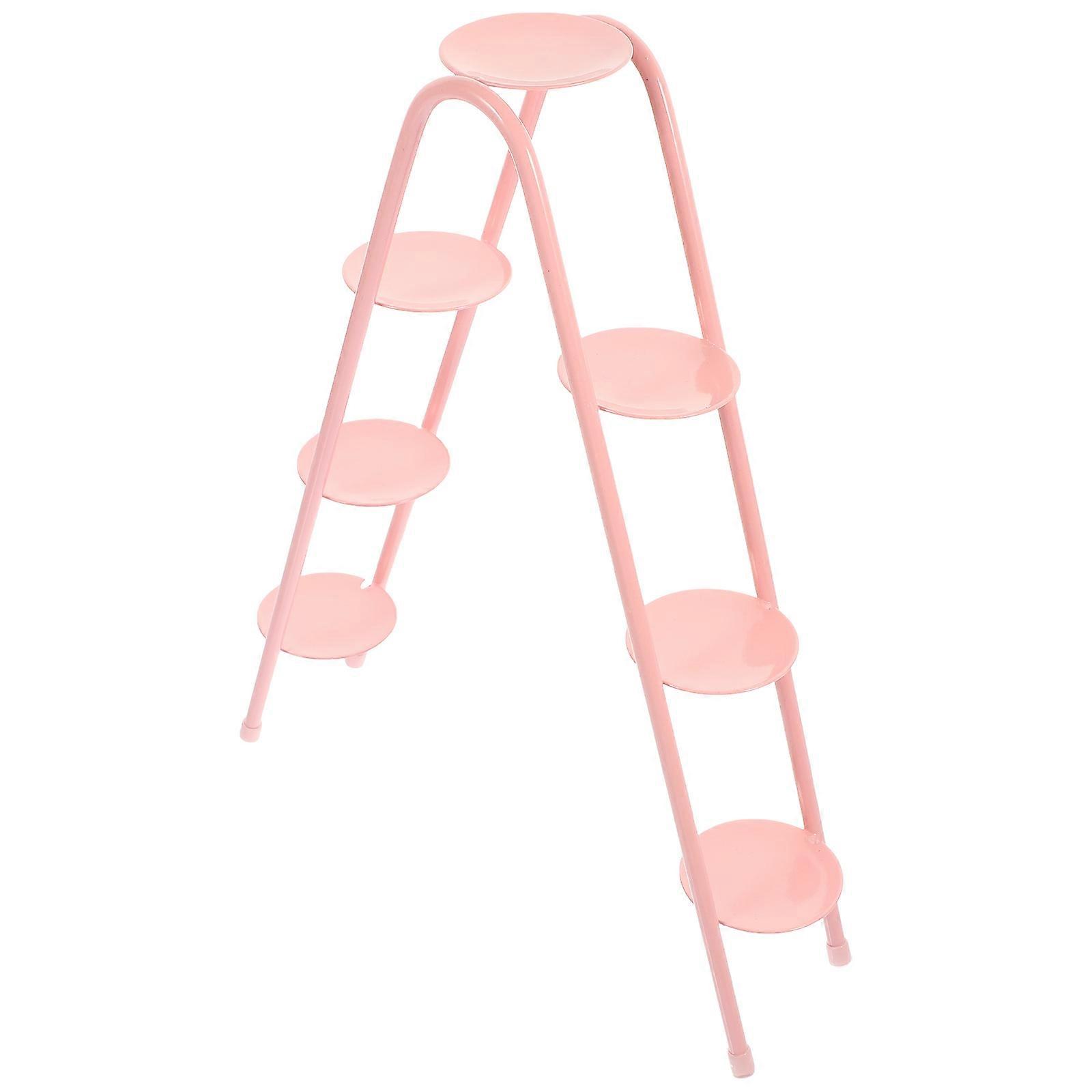 Pink Multi-Tier Cake Stand for Display and Storage 4Pcs Set
