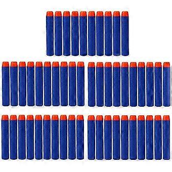 7.2cm Blue Refill Darts Foam Bullet Darts  Series Blasters Kid  Toy Gun Darts Refill(50pcs, blue)