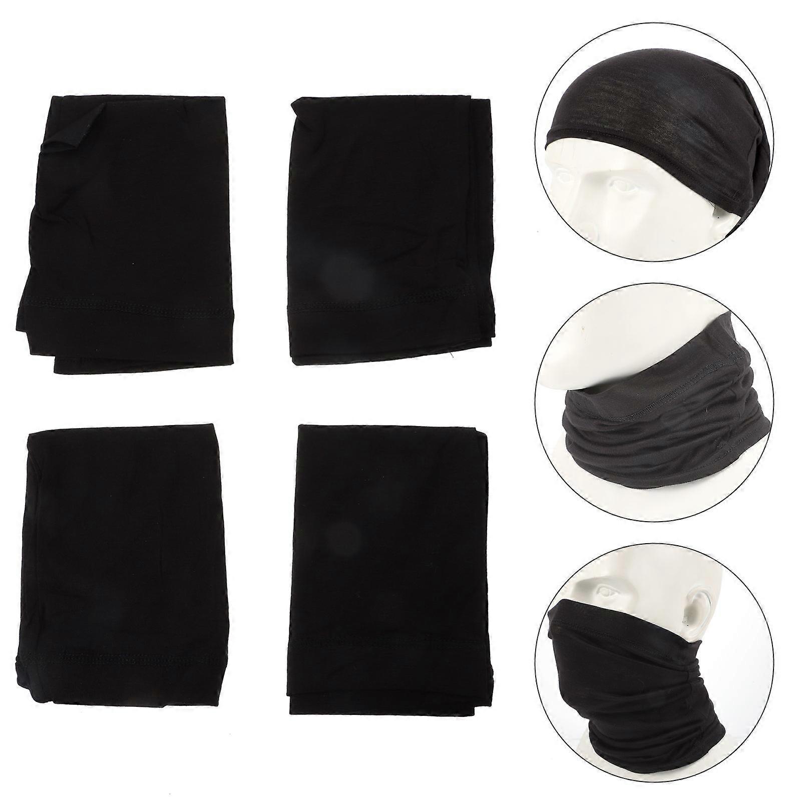 Neck and Head Cap Multifunctional Keeps Hair Clean Rectangular 4Pcs