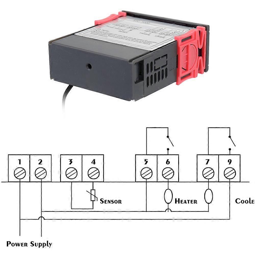 STC 1000 Aquatic Incubator Seafood Machine Electronic LED Digital Display Microcomputer Temperature Controller