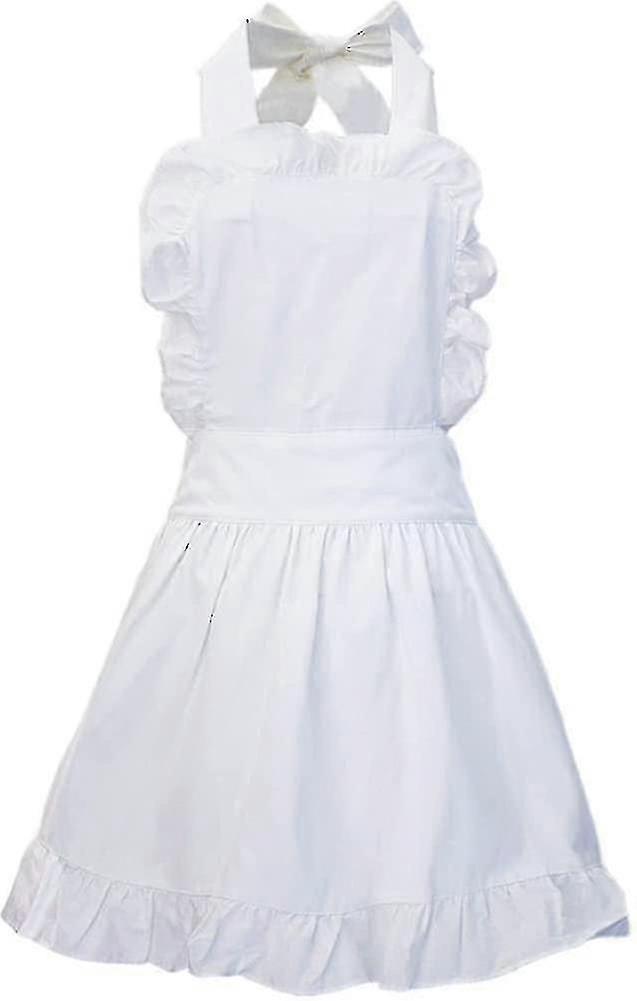 Soft Cotton Ruffle Apron Adjustable