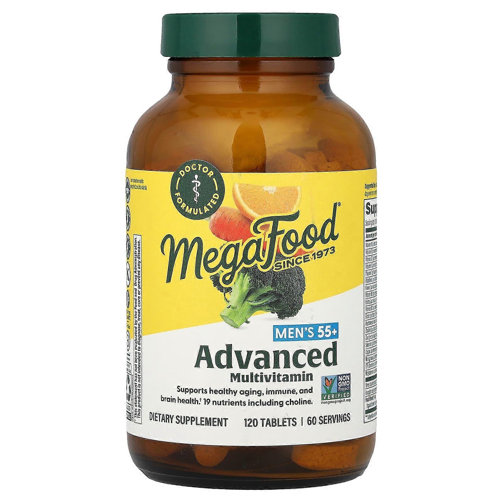 MegaFood, Multi for Men 55+, 120 Tablets