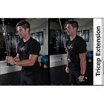 Heavy Duty Tricep Rope Attachment compatible with Gym Cable Machines, Spiral Strength Design