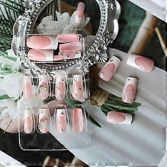 Butterfly Diamond Press On Nails