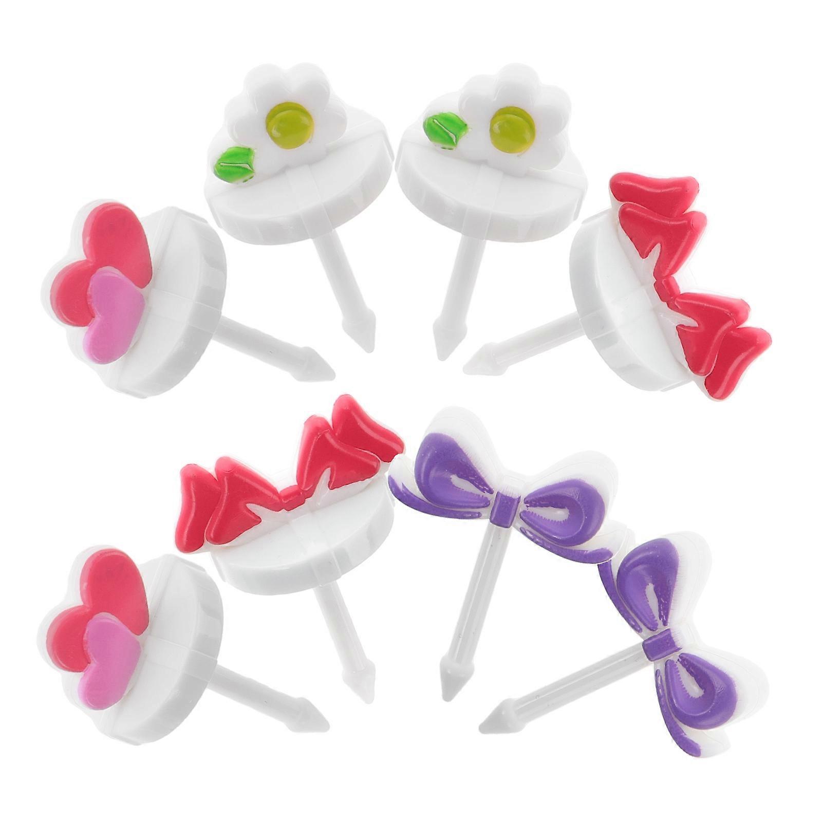 Mini Fruit Fork for Lunchbox 24Pcs Mixed Colors