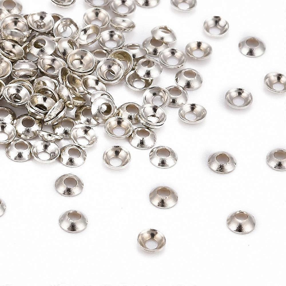 2000pcs Brass Tiny Bead Cones  3x0.8mm Hole: 1mm