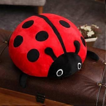 Cute Plush Toy Soft Ladybug Ladybug Insect Hold Doll Pillow Novelty Kids Birthday Gift (red, 40cm/15.7in) IVX
