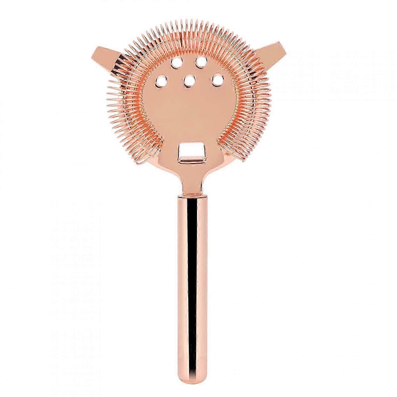 Precision-Fit Rose Gold Cocktail Strainer