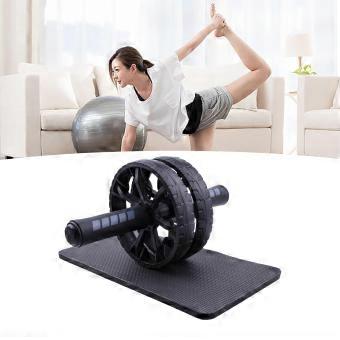 Abdominal Wheel Roller Antislip Portable AB Wheel Roller with Knee Pad for Home Gym Fitness Equipment