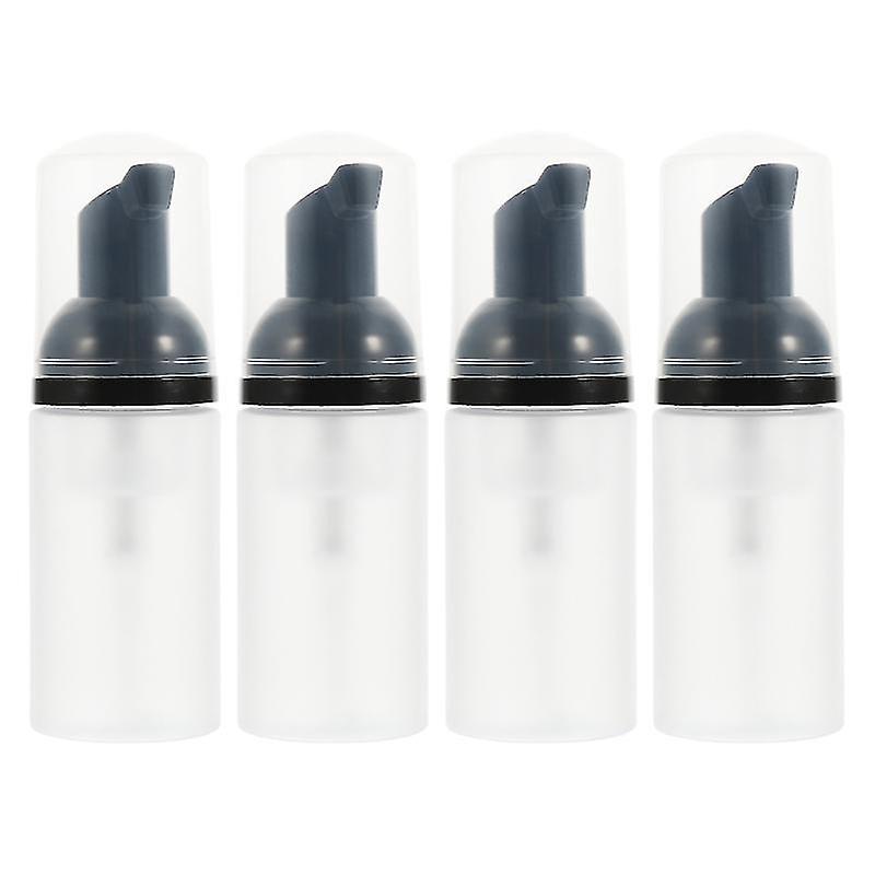 3.5X3.5cm Black Travel Bottles & Containers 4pcs Convenient Bubble Bottles Multipurpose Foaming Bott