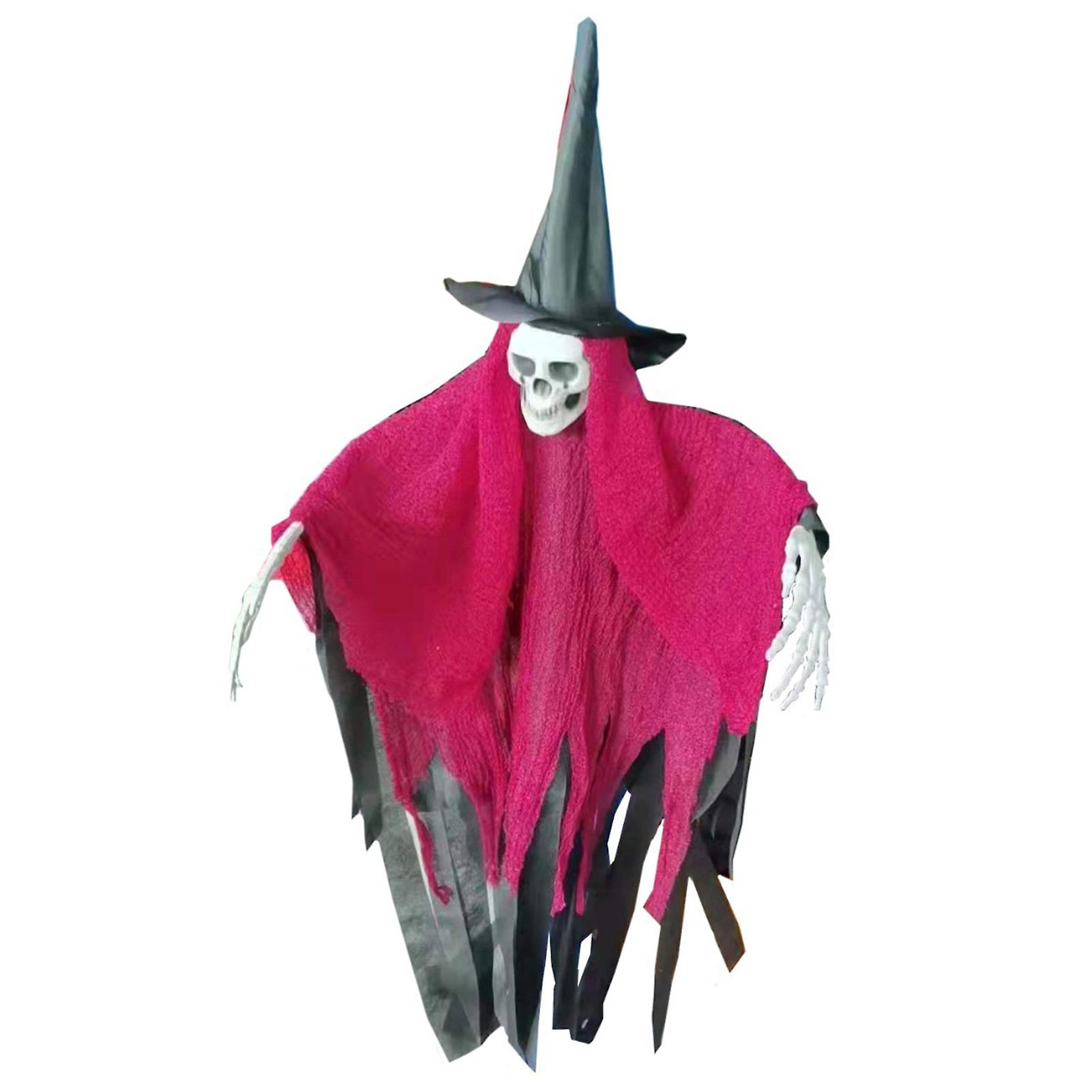 Grim Reaper With Witch Hat Halloween Ornaments With String For Party Holiday Festival Decor