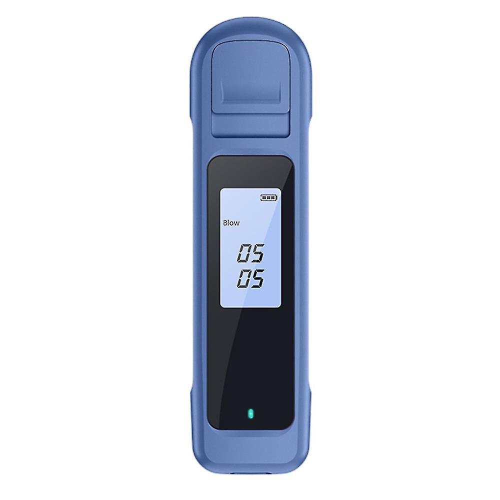 Usb Rechargeable Alcohol Tester Testing Digital Lcd Display Breath Analyzerblue1pcs