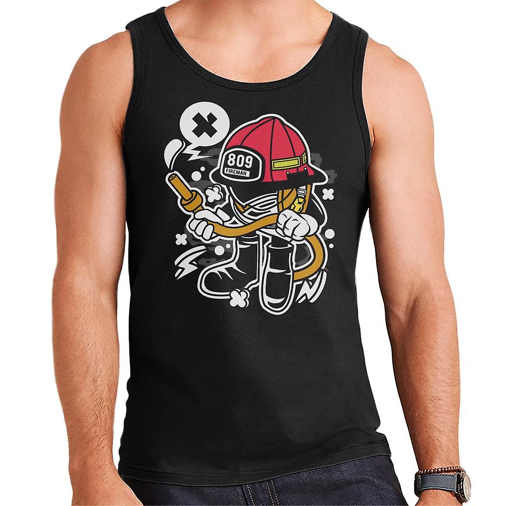 Brandweerman Cartoon mannen Vest