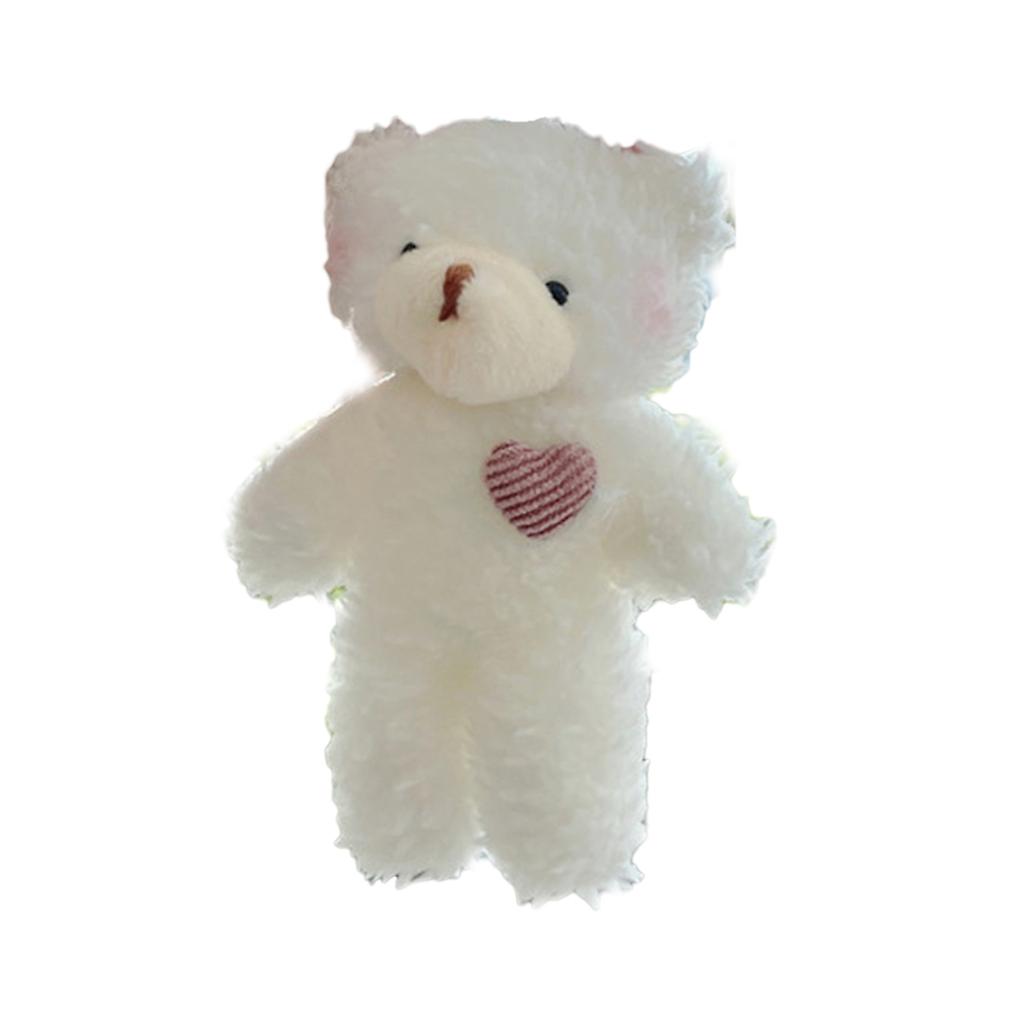Mini Cute Plush Bear Keychain Fluffy Stuffed Animals Keyring Lovely Pendants