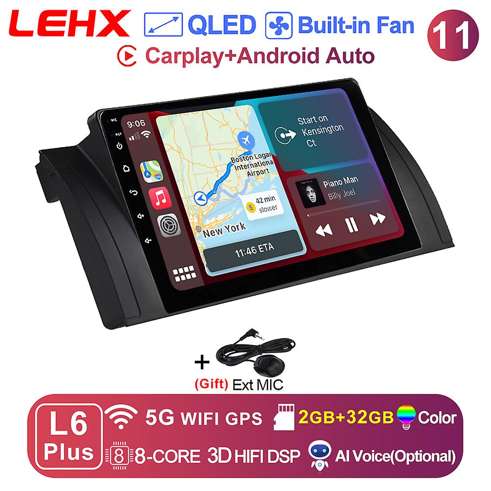 L6 Pro Car Android 11 2din Car Radio Multimedia Video Player For 5 E39 1995 - 2003 E53 X5 M5 Carplay Gps Autoradio