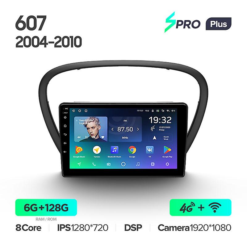 For Peugeot 607 2004 - 2010 Car Radio Multimedia Video Player Navigation Gps Android 10 No 2din 2 Din Dvd