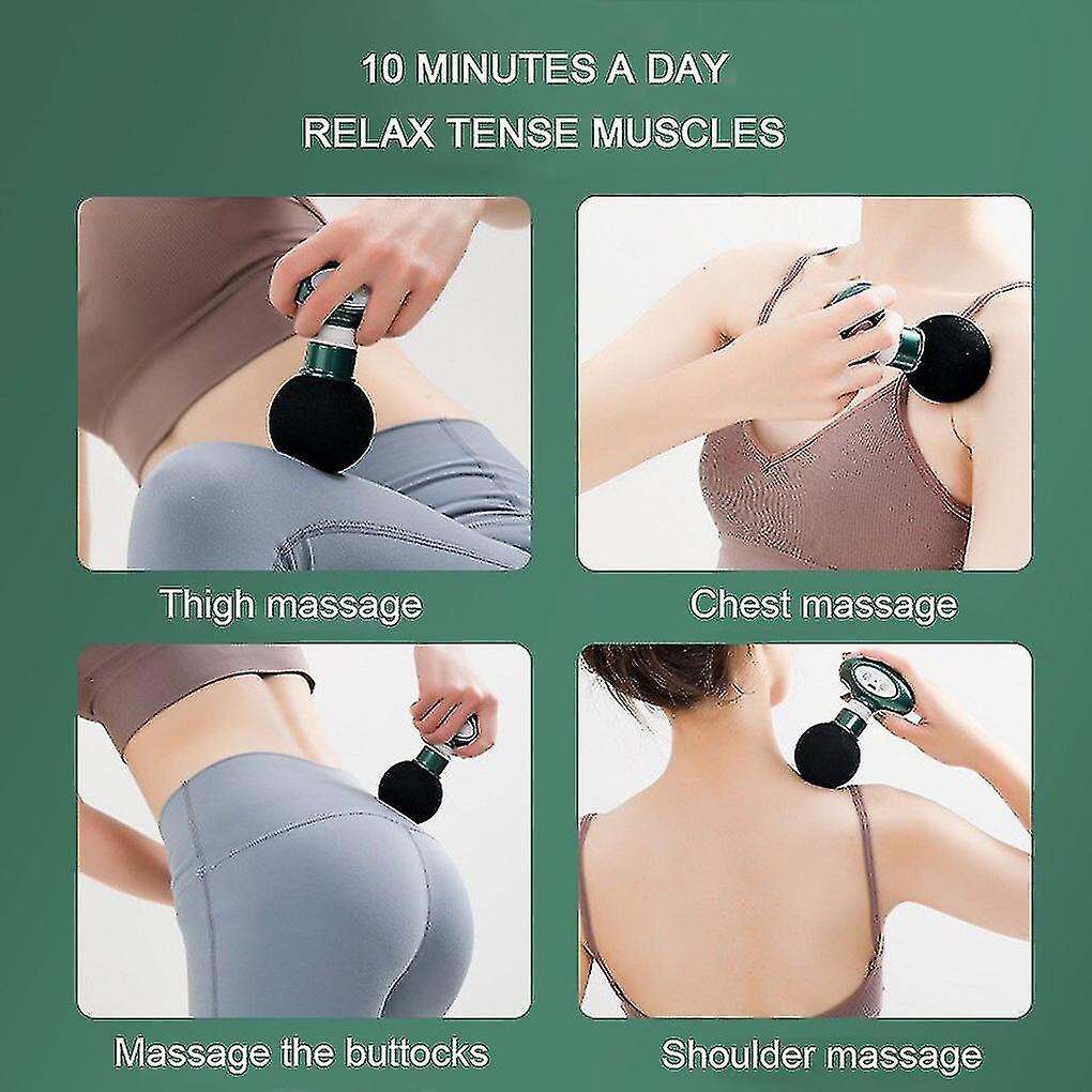Pistolet De Massage électrique Type Theragun Mini - 4 Têtes, Portable, Pour Corps Entier - Neuf