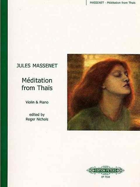 Meditation From Thais Arranged For Violin And Piano Paperback Book