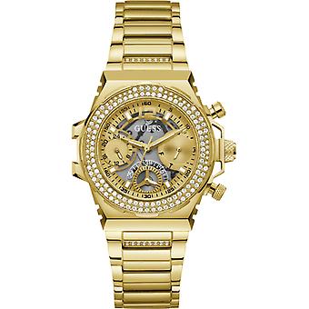 Guess watches ladies fusion Analog Woman Quartz Watch with Gold-Plated Stainless Steel Bracelet GW0552L2