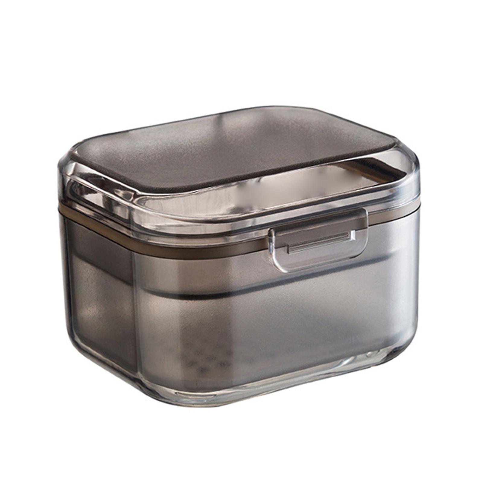 Dental Orthodontic Retainer Storage Case Three Layer Design Large Capacity Box