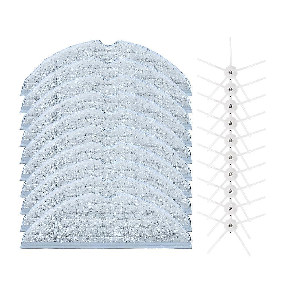20pack Mopping Cloths Side Brush For Xiaomi Roborock S7 T7s T7plus T7splus Robot Vacuum Cleaner Spar