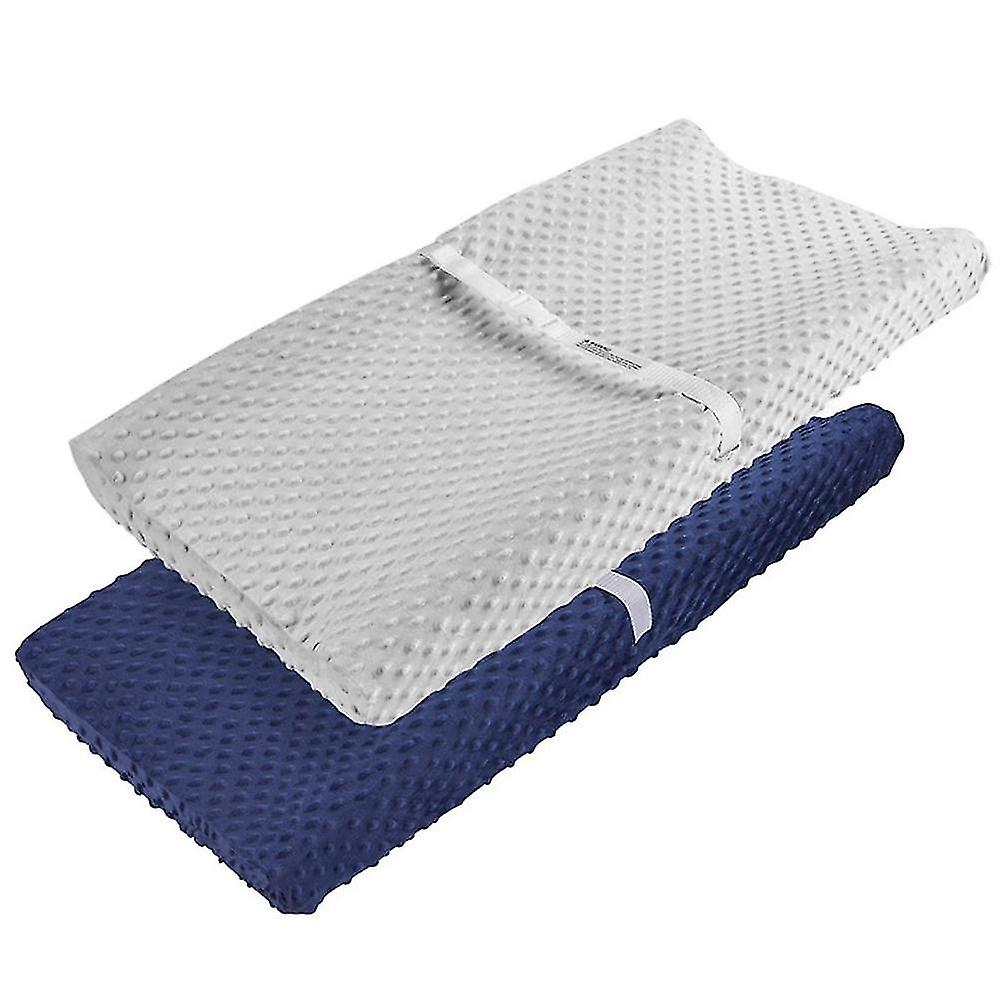 Pack of 2 waterproof and washable changing mat covers for changing table