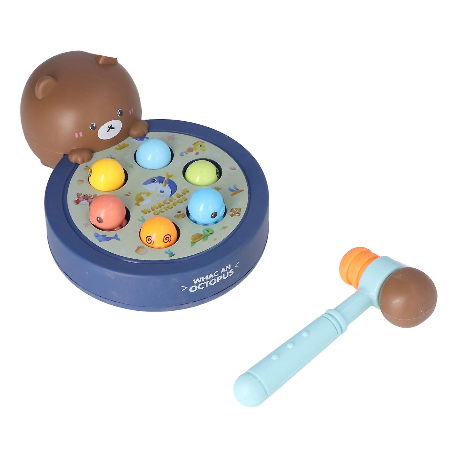 Whack A Mole Game Learning Interactive Educational Early Developmental Kids Pounding Toy with Hammer for Over 3 Year Old