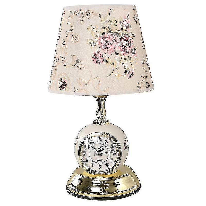 Modern Clock Table Lamp Night