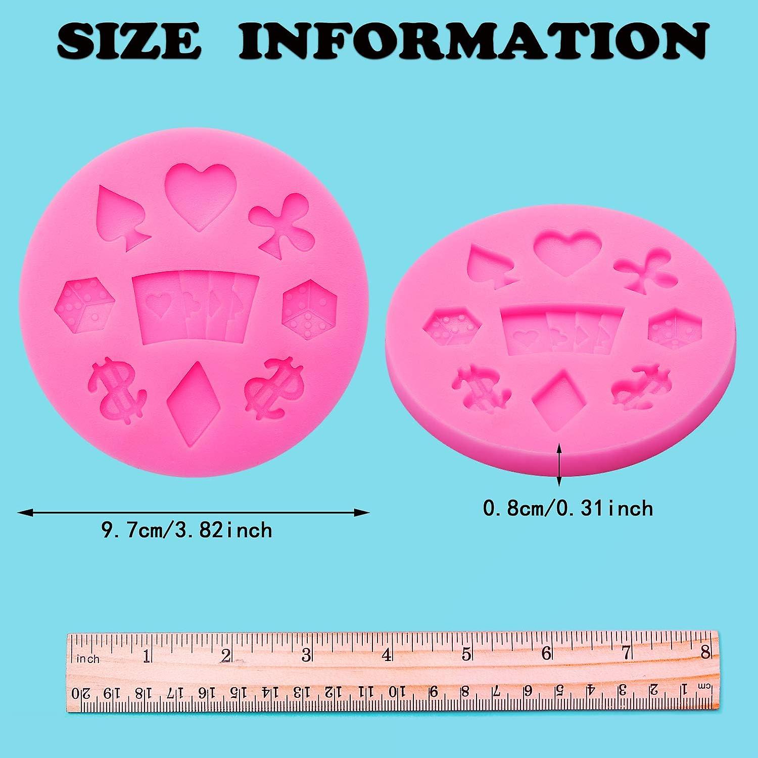 Casino Poker Card Silicone Molds: Candy, Chocolate, Cake