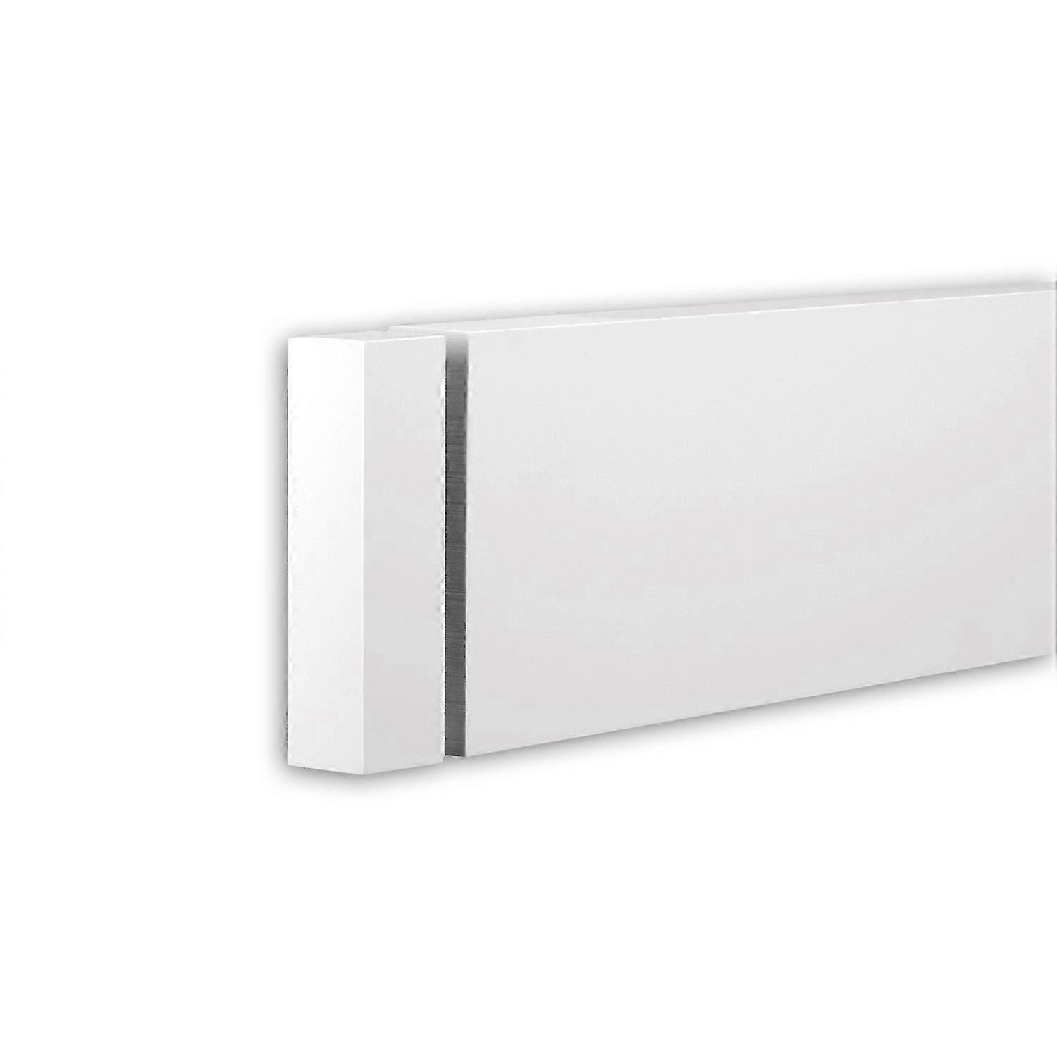 Profhome Decor 1 x End element 433132 Profhome white Rigid polyurethane foam pre-primed lightweight, sturdy, dimensionally