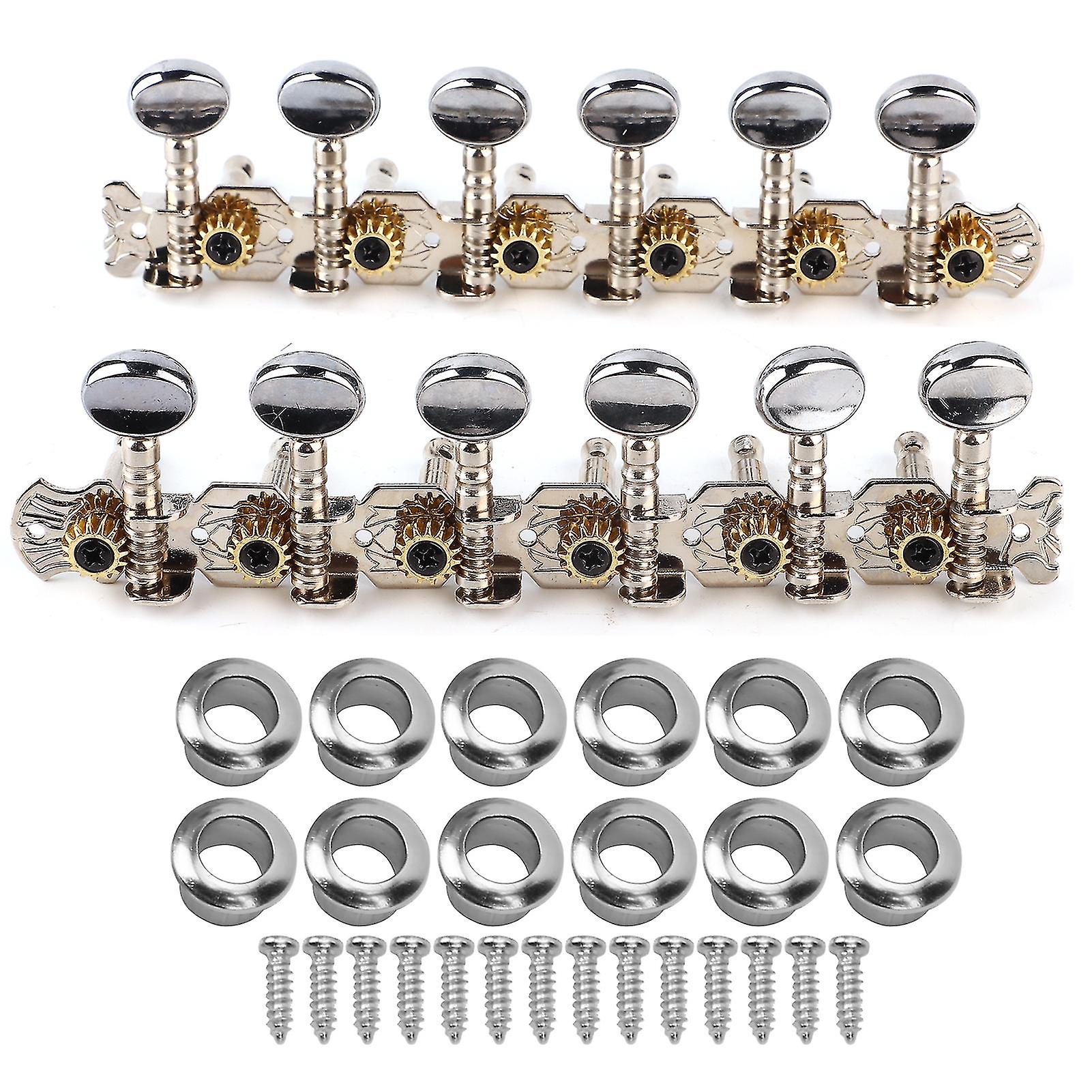 Guitar Tuning Key, 12 Strings, Metal Machine Heads, Open Tuning Pegs, Musical Instrument Parts