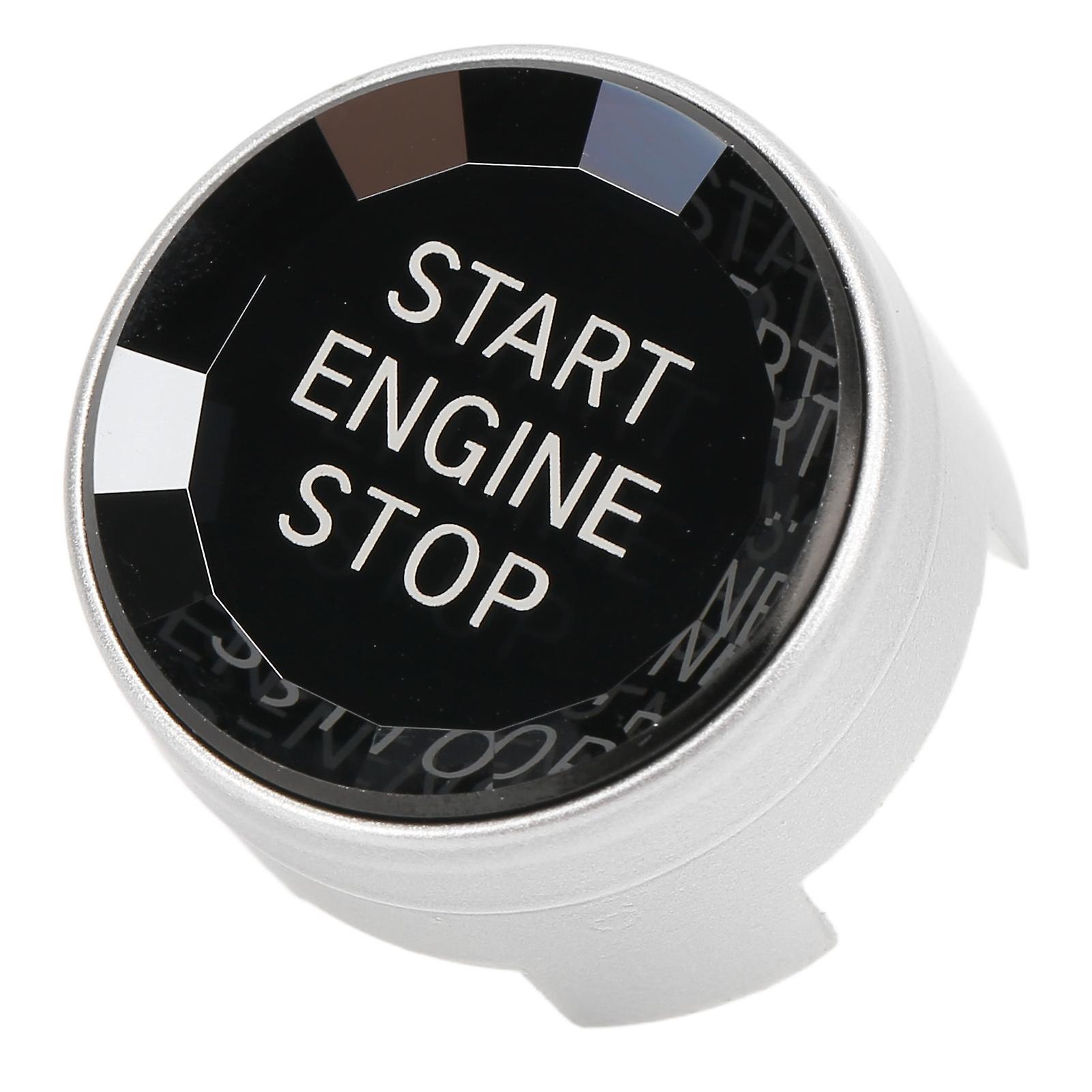 Engine Push Start Stop Button Cover,Engine Start Stop Switch Ignition Button Sticker Car Engine Start Stop Button Cover Multi-Functional