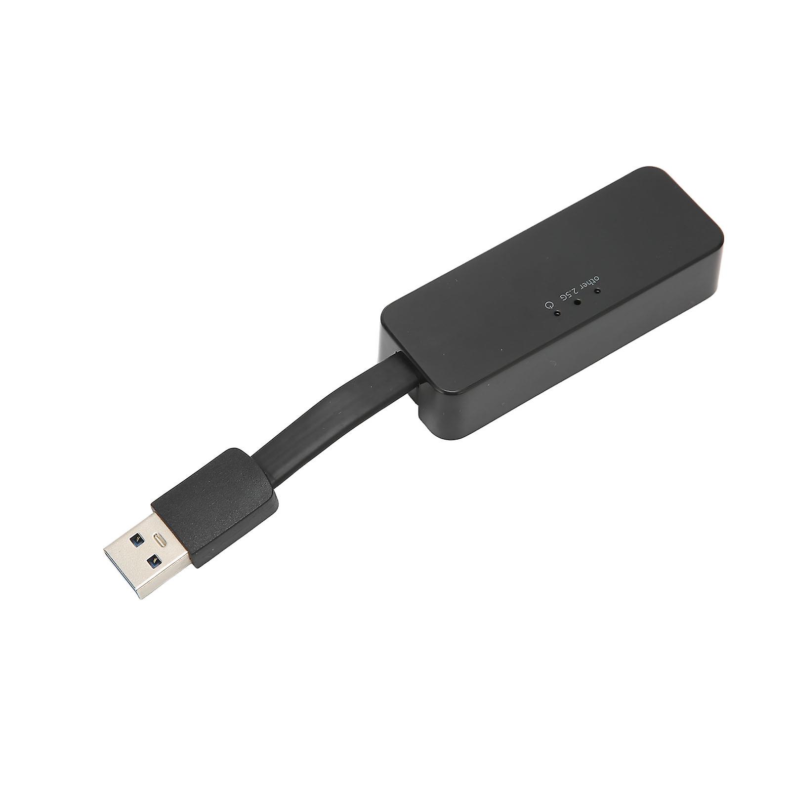 Ethernet Adapter USB3.0 to 10M/100M/1000M/2.5Gbps Wired LAN Network Adapter for Gaming for Desktop