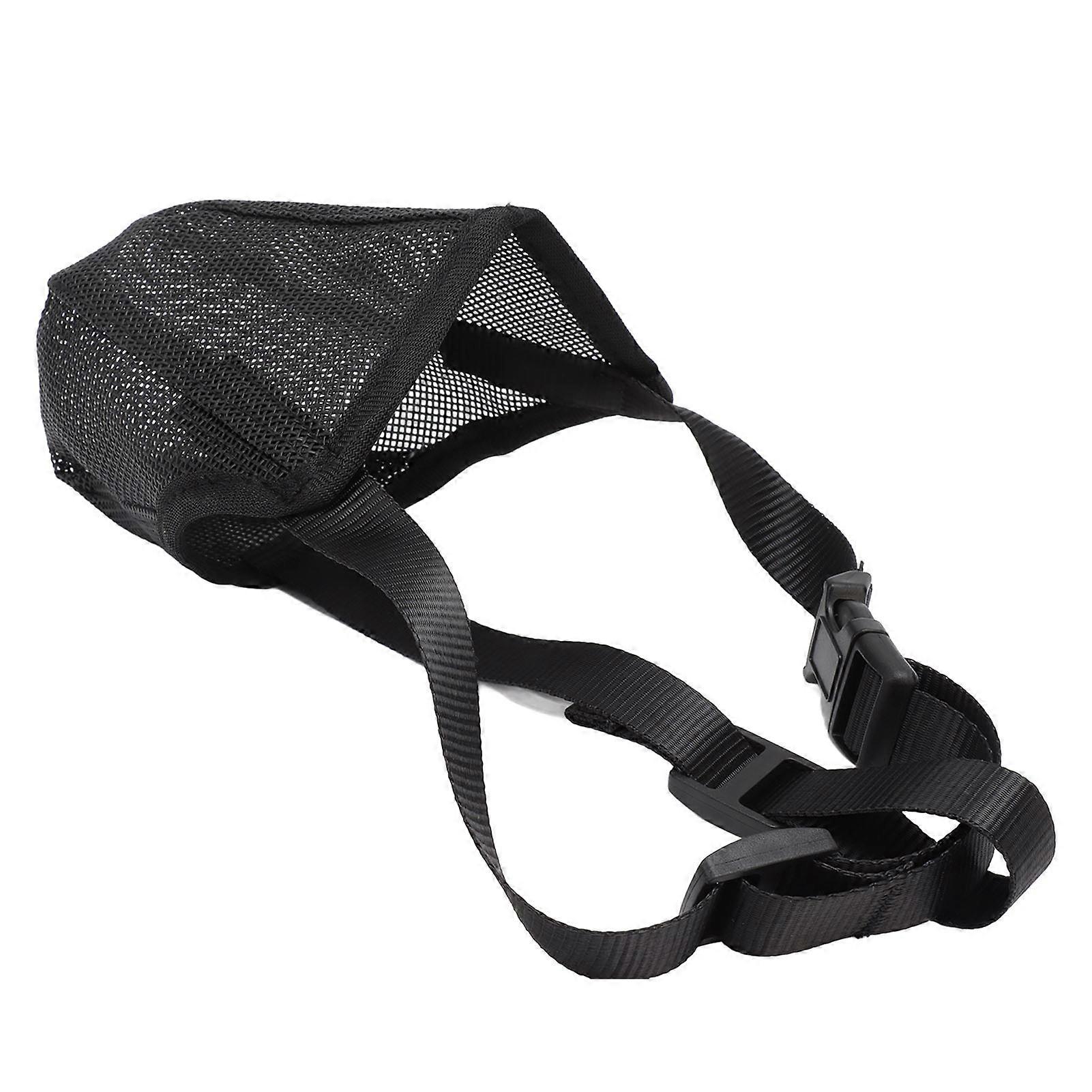 Soft Mesh Dog Muzzle, Poison Bait Protection, with Adjustable Straps, for Small, Medium and Large Dogs, 16.5 x 19 cm