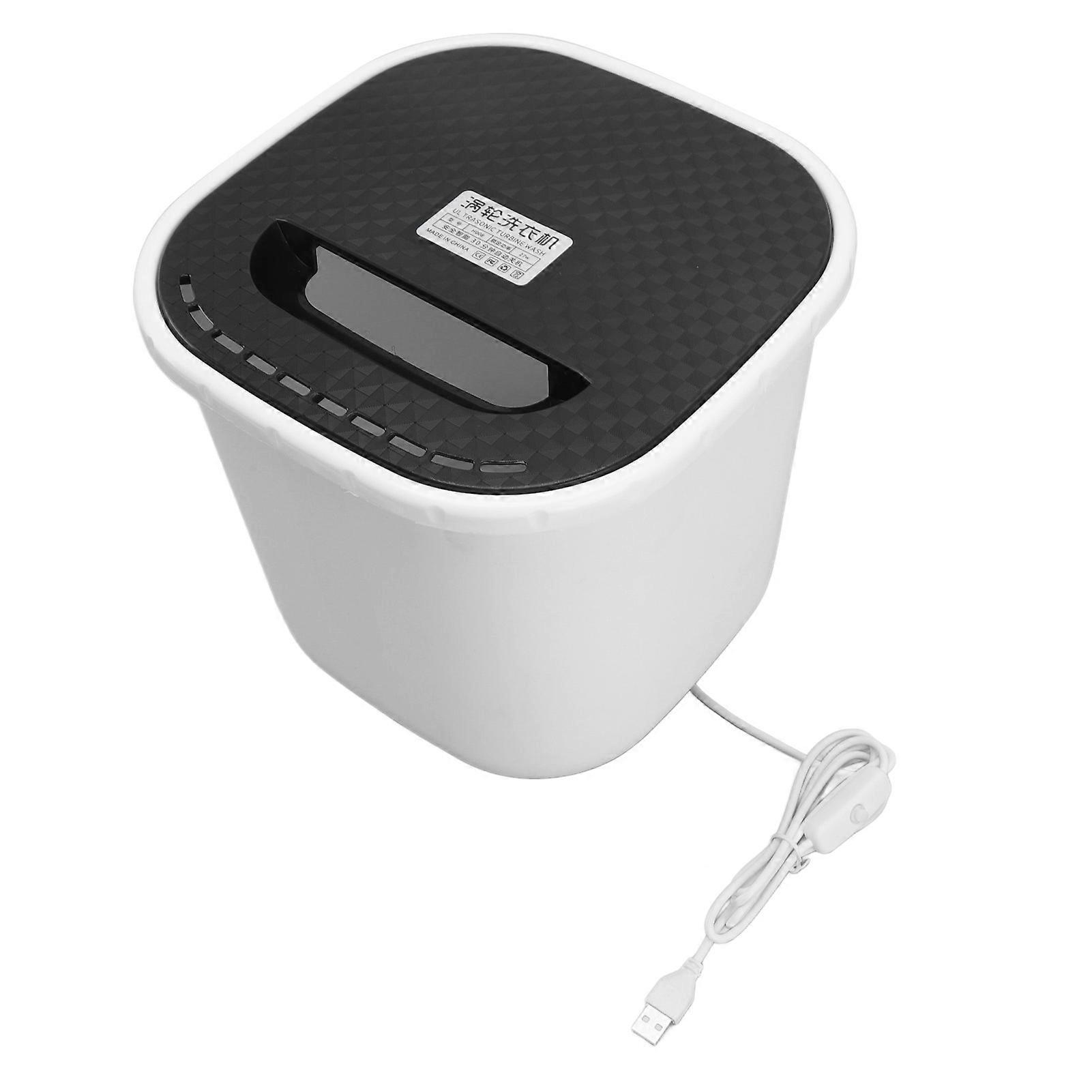 Compact 6L Mini Washer with Dual Spin & Auto-Off for USB-Powered Laundry
