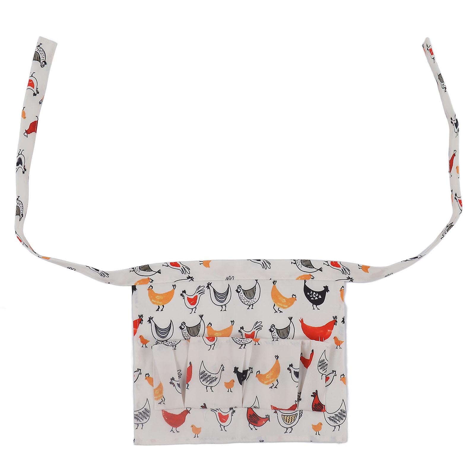 Egg Collection Apron 3 Pockets Hands Free Eggs Gathering Holding Apron for Child Duck Goose Eggs