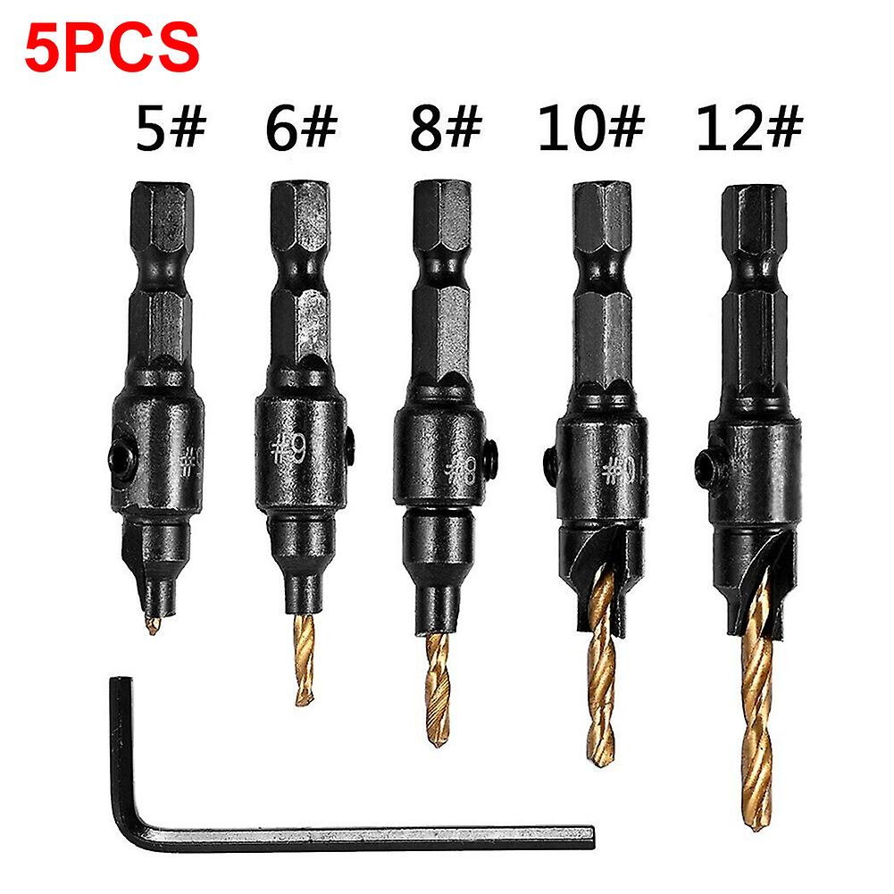 Swagging Tool Drill Bit Set Snappy Tools Quick-Change Countersink Drill Bit Set