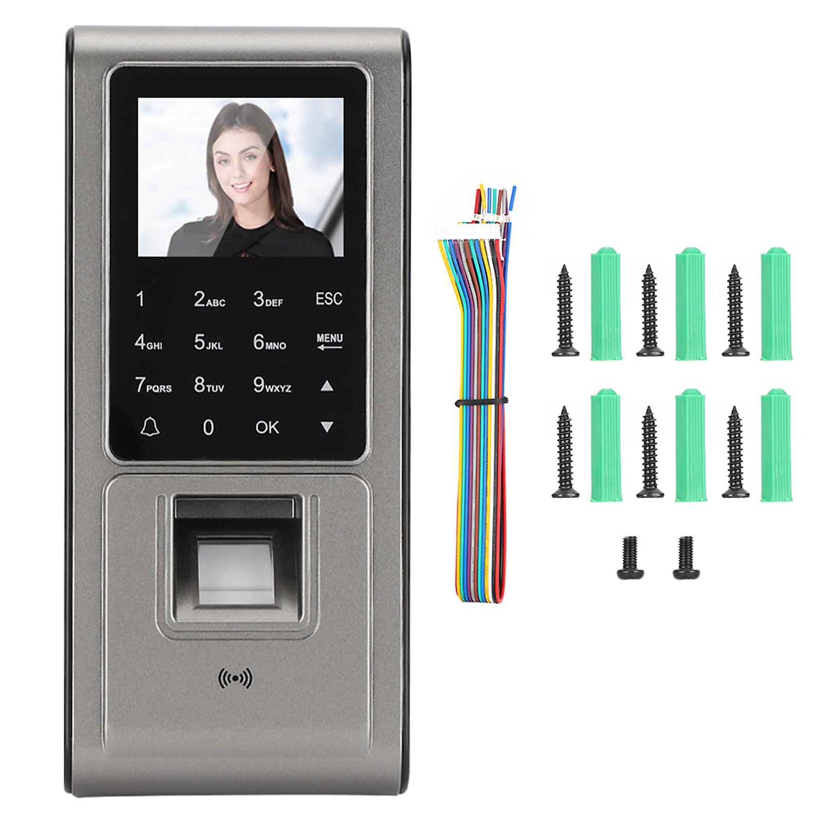 2.4in TFT Biometric Time Attendance 125KHZ RFID Fingerprint Password Access Control System