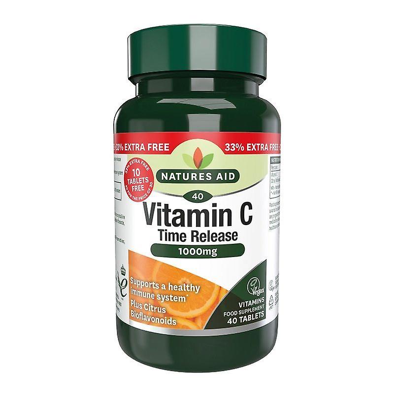 Nature's Aid Vitamin C 1000mg Time Release Tablets 40 (12115)