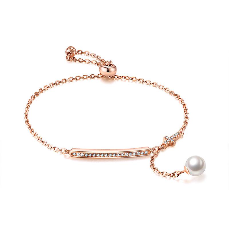 Bracelet Tassel Chain Jewelry Gift For Women Teen Girls S925 Sterling Silver Simple Geometric Shell Pearls